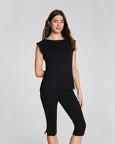 SPANX® Sleek Jersey High Neck Tee