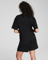 SPANX® Cotton Cropped Tee Classic Black