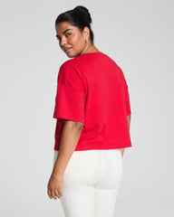 SPANX® Cotton Cropped Tee Spanx Red