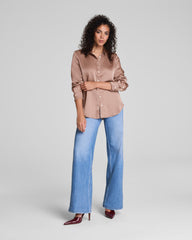 SPANX® Silky Smooth Button Down Cafe Au Lait