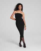 SPANXshape™ Ponte Strapless Midi Dress Classic Black