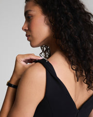 SPANXshape™ Ponte V-Neck Midi Dress Classic Black