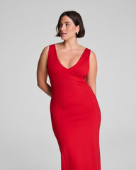 SPANXshape™ Ponte V-Neck Midi Dress SPANX® Red