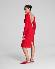 SPANXshape™ Ponte Low-Back Midi Dress SPANX® Red