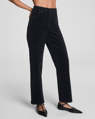 SPANXshape™ Authentic 360 Corduroy 90s Straight Leg Classic Black
