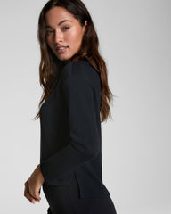 SPANX AirEssentials® Relaxed Long Sleeve Top Very Black