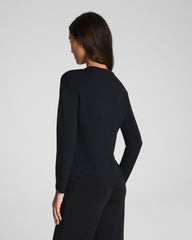 SPANX AirEssentials® Relaxed Long Sleeve Top Very Black