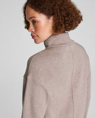 SPANX AirEssentials® Brushed Full Zip Jacket Birch Heather