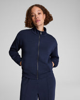 SPANX AirEssentials® Brushed Full Zip Jacket Timeless Navy Heather