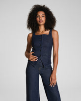 SPANX® Denim Tailored Vest Raw Indigo
