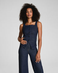 SPANX® Denim Tailored Vest Raw Indigo