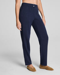 SPANX AirEssentials® Brushed Slim Straight Pant Timeless Navy Heather