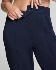 SPANX AirEssentials® Brushed Slim Straight Pant Timeless Navy Heather