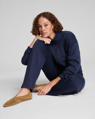 SPANX AirEssentials® Brushed Slim Straight Pant Timeless Navy Heather