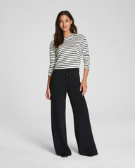 SPANX AirEssentials® Relaxed Long Sleeve Top Pier Stripe