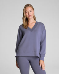 SPANX AirEssentials® Brushed V-Neck Tunic Pewter