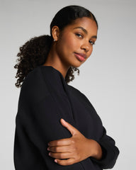 SPANX AirEssentials® Luxe Crewneck Long Sleeve Top Very Black