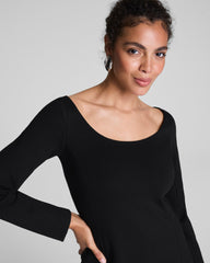 SPANX® Ponte Long Sleeve Mini Dress Classic Black