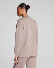 SPANX AirEssentials® Brushed V-Neck Tunic Birch Heather