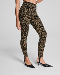 SPANXsupersmooth™ PerfectFit Ponte Stirrup Legging Light Leopard Print