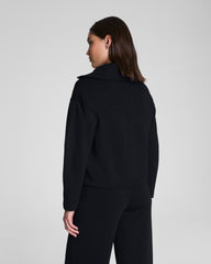 SPANX AirEssentials® Brushed Collared Long Sleeve Top Very Black