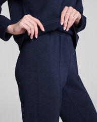 SPANX AirEssentials® Brushed Collared Long Sleeve Top Timeless Navy Heather