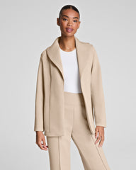 SPANX AirEssentials® Luxe Wrap Cardigan with Shimmer Bone / Silver Shimmer