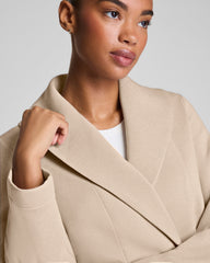 SPANX AirEssentials® Luxe Wrap Cardigan with Shimmer Bone / Silver Shimmer
