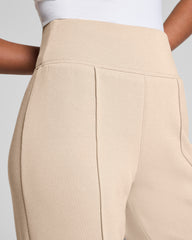 SPANX AirEssentials® Luxe Straight Leg Pant with Shimmer Bone / Silver Shimmer