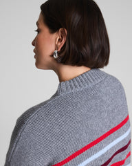 La Ligne Marin Sweater Gray/SPANX® Red/Light Blue/Cassis