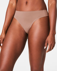 SPANXsmooth™ Fit-To-You Thong 3-Pack Box Cafe Au Lait/Iconic Leopard/Very Black