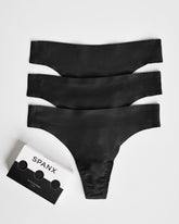 SPANXsmooth™ Fit-To-You Thong 3-Pack Box Very Black