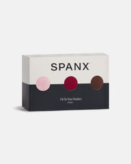 SPANXsmooth™ Fit-To-You Thong 3-Pack Box Fleur/Red Merlot/Espresso