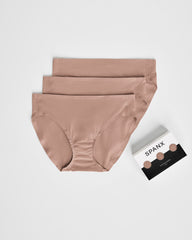SPANXsmooth™ Fit-To-You Bikini 3-Pack Box Cafe Au Lait