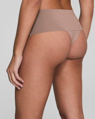SPANXsupersmooth™ Undie-tectable® Supima® Cotton Thong Cafe Au Lait