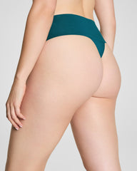 SPANXsupersmooth™ Undie-tectable® Supima® Cotton Thong Emerald Bay