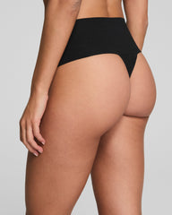 SPANXsupersmooth™ Undie-tectable® Supima® Cotton Thong Very Black