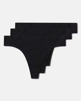 SPANXsmooth™ Fit-To-You Modal Thong 3-Pack Box Very Black