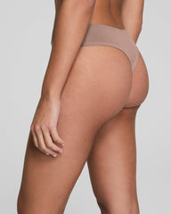 SPANXsmooth™ Fit-To-You Supima® Cotton Thong 3-Pack Cafe Au Lait