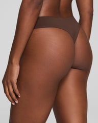 SPANXsmooth™ Fit-To-You Supima® Cotton Thong 3-Pack Chestnut Brown