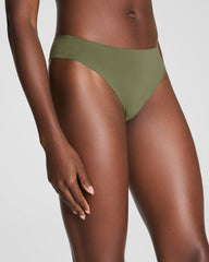 SPANXsmooth™ Fit-To-You Supima® Cotton Thong 3-Pack Box Olive Leaf/Walnut/Earth Stone