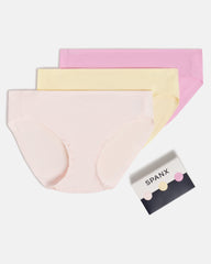 SPANXsmooth™ Fit-To-You Supima® Cotton Bikini 3-Pack Pink Blossom/Daffodil/Petunia