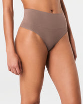 SPANXshape™ ExtraOrdinary Supima® Cotton Thong Cafe Au Lait