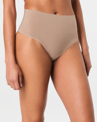 SPANXshape™ ExtraOrdinary Supima® Cotton Thong Toasted Oatmeal