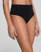 SPANXshape™ ExtraOrdinary Supima® Cotton Thong Very Black