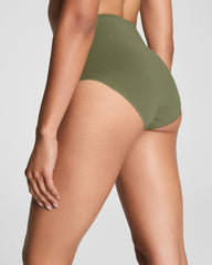 SPANXshape™ ExtraOrdinary Supima® Cotton Brief Olive Leaf