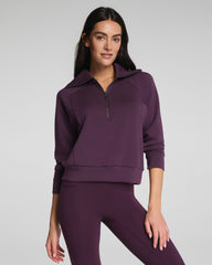 SPANX AirEssentials® Half Zip Blackberry