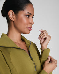 SPANX AirEssentials® Half Zip Olivine
