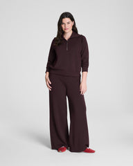 SPANX AirEssentials® Half Zip Truffle Brown