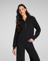 SPANX AirEssentials® Half Zip Very Black